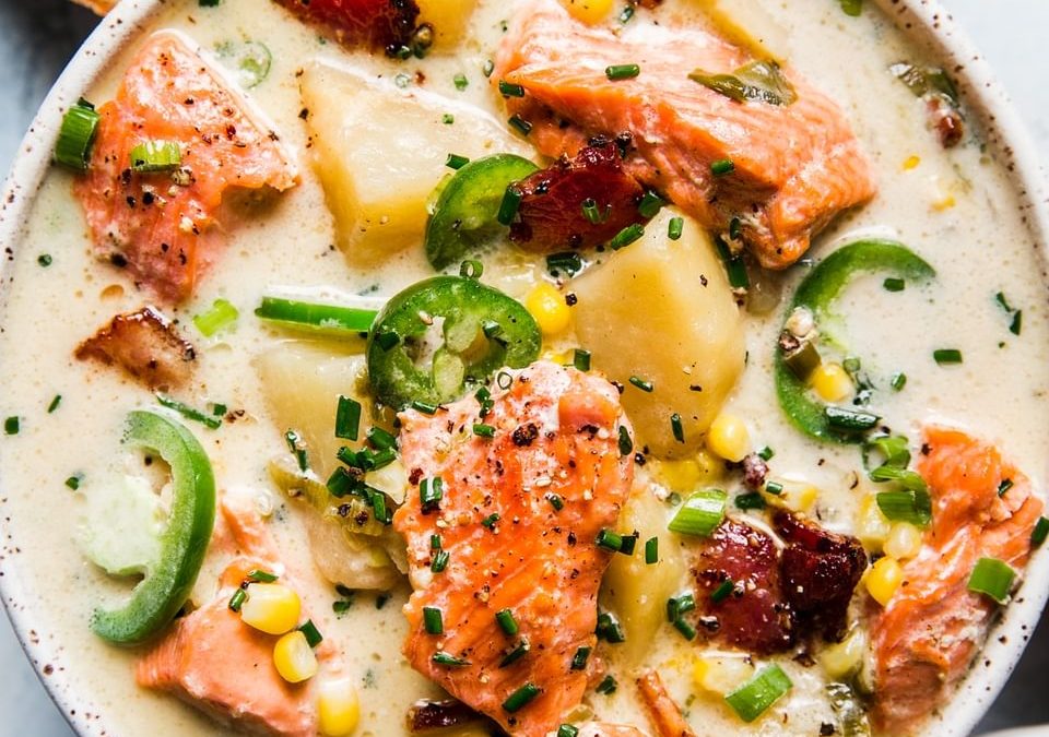 Roasted Salmon Chowder