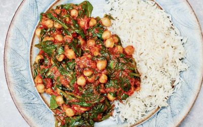 Spinach, Tomato & Chick Pea Curry